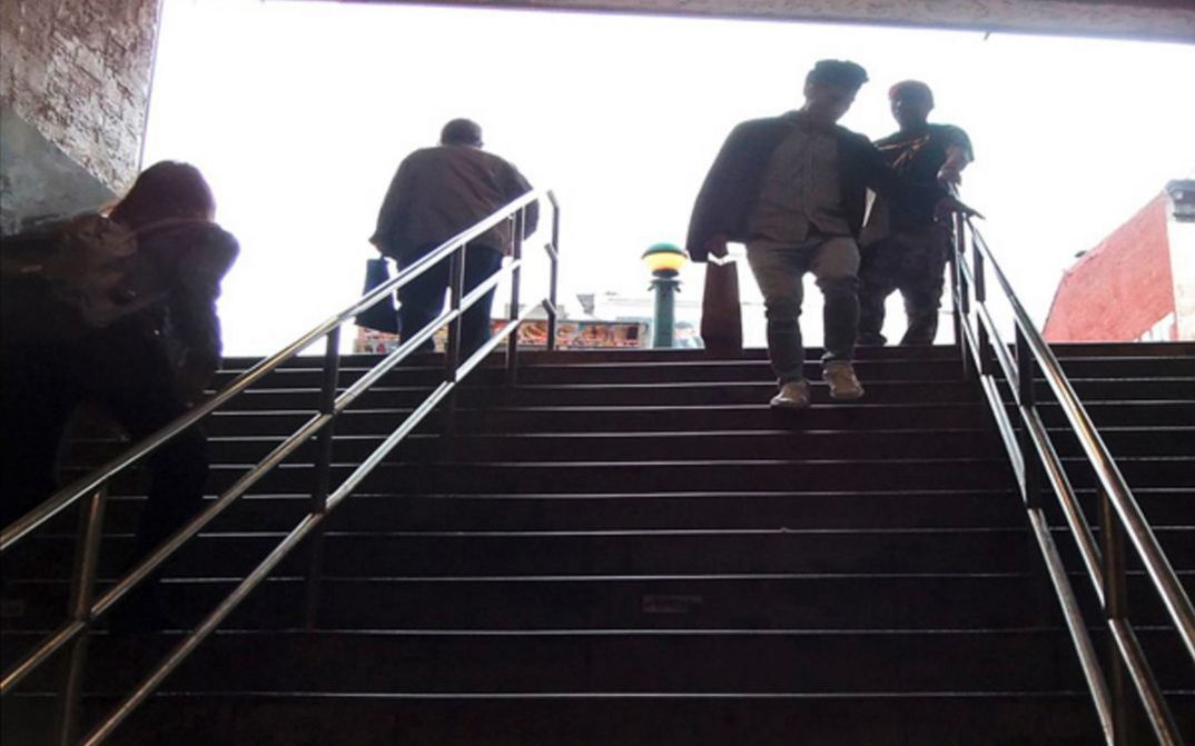 Film still from Ken Jacobs’s film “Popeye Sees 3D ”.