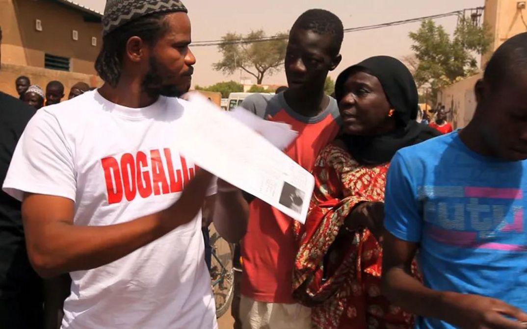 Film still from THE REVOLUTION WON